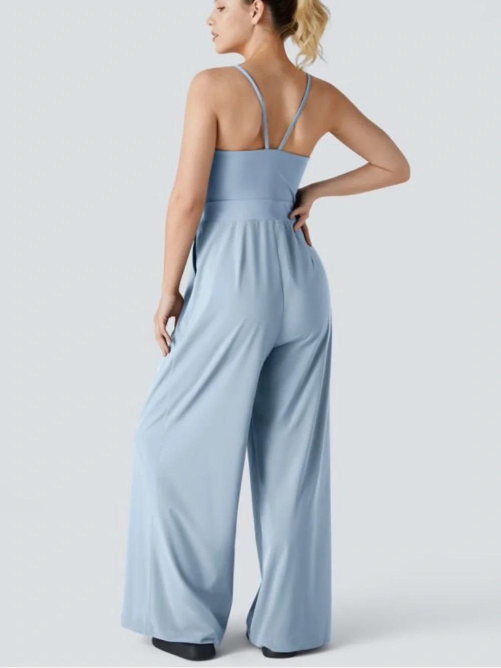 Blue Jumpsuit with Pockets - Picture 6 of 6